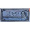 Image 1 : CANADIAN 1954 $5 REPLACEMENT NOTE.