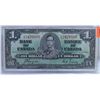 Image 1 : CANADIAN 1937 $1 BILL.