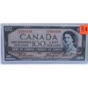 Image 1 : CANADIAN 1954 $100 DEVIL FACE NOTE.
