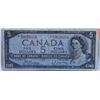Image 1 : CANADIAN 1954 $5 REPLACEMENT NOTE.