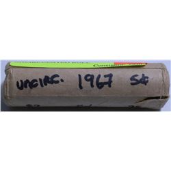 1967 CANADIAN NICKELS- $2 UNCIRCULATED ROLL