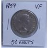 Image 1 : 1959 50 CENT COIN.