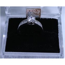 STERLING SILVER CZ RING SIZE 6-1/2