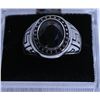 Image 1 : MENS BLACK STONE RING SIZE 11