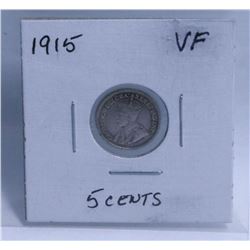 1915 LOW MINTAGE 5 CENT COIN.