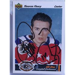 JAROME IGINLA / THEO FLEURY SIGNED CARDS FLAMES