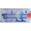 Image 1 : 1986 HIGH GRADE $5 BILL.