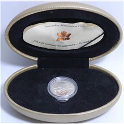 1999 SILVER CANADA 25 CENTS MINT COIN