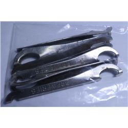 6 ALBERTA BREWERIES BOTTLE OPENERS