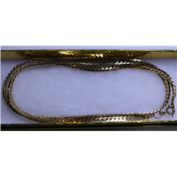 24" GOLD FILLED MENS NECKLACE IN CASE
