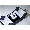 Image 2 : 44) 14K WHITE GOLD TANZANITE AND DIAMOND PENDANT