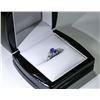 Image 2 : 18) 14K WHITE GOLD TANZANITE AND DIAMOND RING
