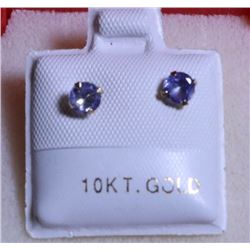 14)10K YELLOW GOLD 2 TANZANITE(0.54CT) FRESH