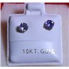 Image 1 : 14)10K YELLOW GOLD 2 TANZANITE(0.54CT) FRESH