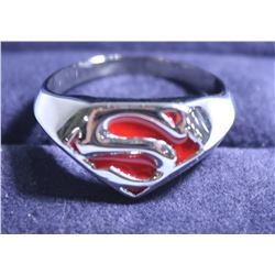 SUPERMAN SYMBOL RING SIZE 13-1/2