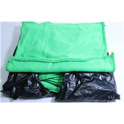 PACK OF 10 NEW GREEN MICROFIBER RAGS
