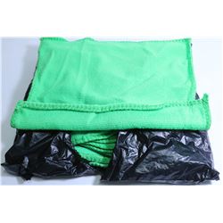 PACK OF 10 NEW GREEN MICROFIBER RAGS