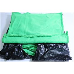 PACK OF 10 NEW GREEN MICROFIBER RAGS