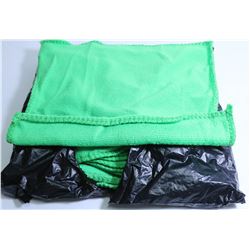 PACK OF 10 NEW GREEN MICROFIBER RAGS