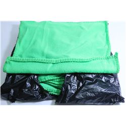 PACK OF 10 NEW GREEN MICROFIBER RAGS