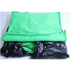 PACK OF 10 NEW GREEN MICROFIBER RAGS