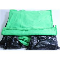 PACK OF 10 NEW GREEN MICROFIBER RAGS