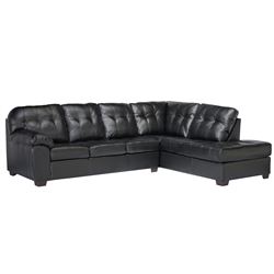 NEW 6000 BLACK LEATHERETTE SECTIONAL