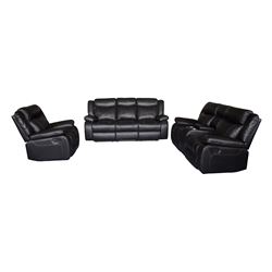 SALEM LEATHERAIRE DROP CONSOLE SOFA W/CONSOLE LOVE