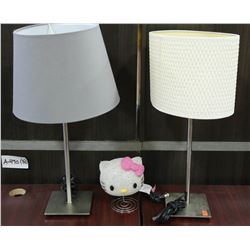 LOT OF 3 ASSORTED LAMPS