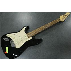 LH BLACK BARRACUDA STRAT GUITAR