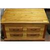 Image 1 : VINTAGE SOLID CEDAR RUSTIC TRUNK - TIGHT