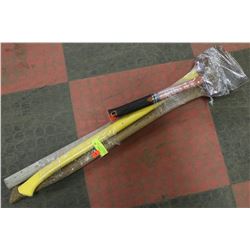 BUNDLE OF SEVERAL SLEDGE HAMMERS, AXE