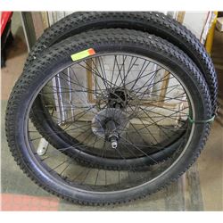 PAIR OF FRONT / REAR BICYCLE FAT TIRES 27.5" X 2.
