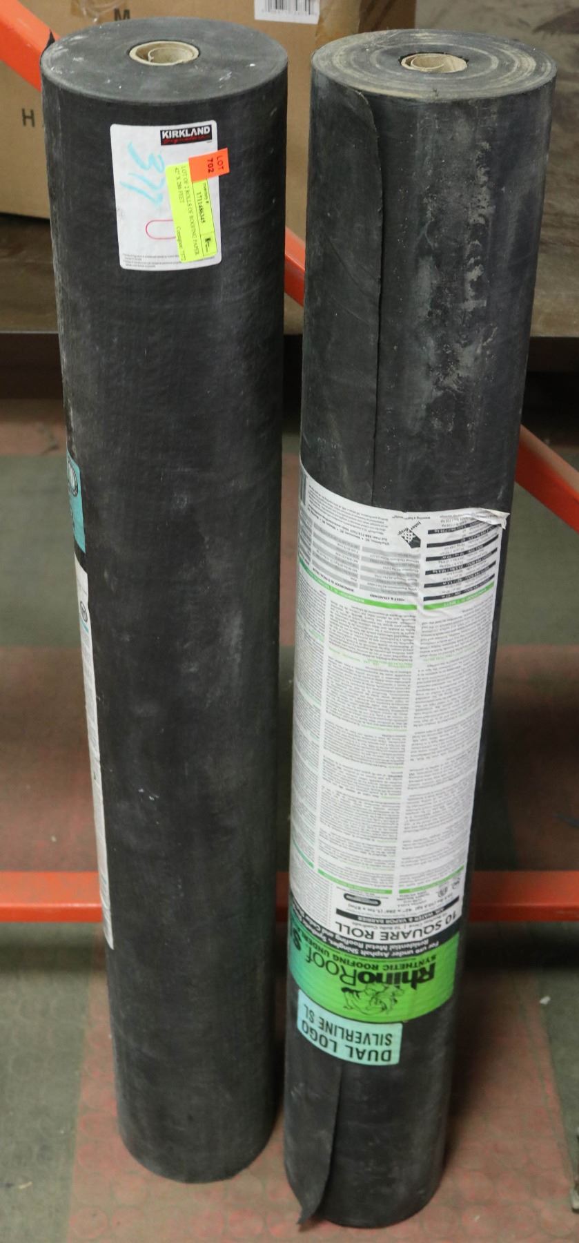 LOT OF 2 ROLLS OF ROOFING PAPER 42" X 286 FEET