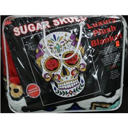 LUXURY PLUSH BLANKET ON CHOICE: SUGAR SKULL