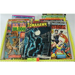 FLAT OF VINTAGE COMIC BOOKS INCLUDING 12 CENT