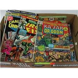 FLAT OF VINTAGE COMIC BOOKS INCLUDING 15 CENT