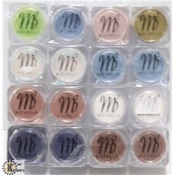 16 MICABELLA NATURAL MINERAL EYE SHADOW, ASSORTED
