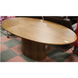 BROWN OVAL BOARDROOM TABLE