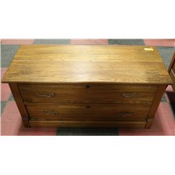 WOOD 2 DRAWER DRESSER
