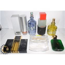 COLLECTION OF PERFUME STORE DISPLAY BOTTLES