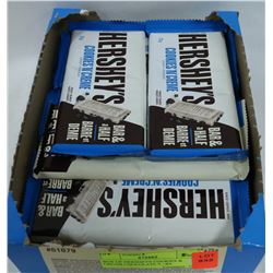 BOX OF HERSHEYS COOKIES & CREAM CHOCOLATE BARS