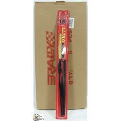 BOX OF 5 NEW 18" WIPER BLADES