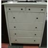 Image 1 : 6 DRAWER WHITE DRESSER, 44 X 19 X 52