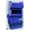 Image 1 : LOT OF 4 BLUE BARTON SHOP BINS