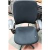 Image 1 : BLACK OFFICE CHAIR ON WHEELS WITH ADJUSTABLE LEVER