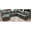 Image 1 : LEATHERETTE SECTIONAL, APPROX 108 X 118