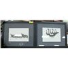 Image 1 : PAIR OF BLACK & WHITE FRAMED ART, 22 X 18