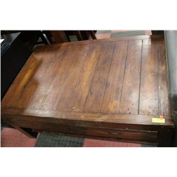 WOOD COFFEE TABLE WITH 4 DRAWERS 50 X 32 X 20