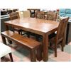 Image 1 : KITCHEN TABLE WITH 4 CHAIRS & BENCH SEAT